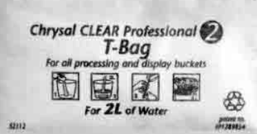 CHRYSAL CLEAR PROFESSIONAL T-BAG #2